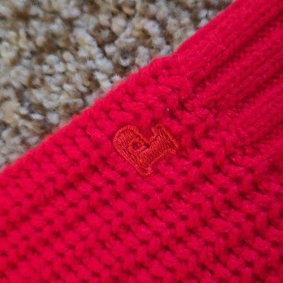 Victorias Secret Pink Red Sweater Sz M New - Picture 3 of 3